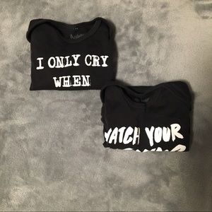 Spencer’s baby onesies